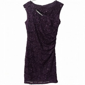SCARLETT lace / sequin cocktail evening mini dress